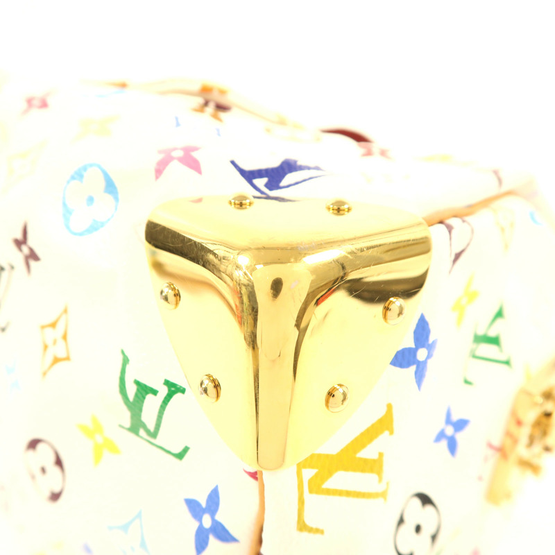LOUIS VUITTON Monogram Multicolore Speedy 30金扣手挽袋-4