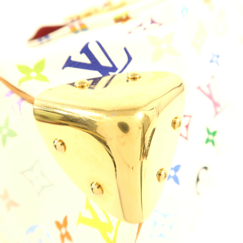 LOUIS VUITTON Monogram Multicolore Speedy 30金扣手挽袋-5