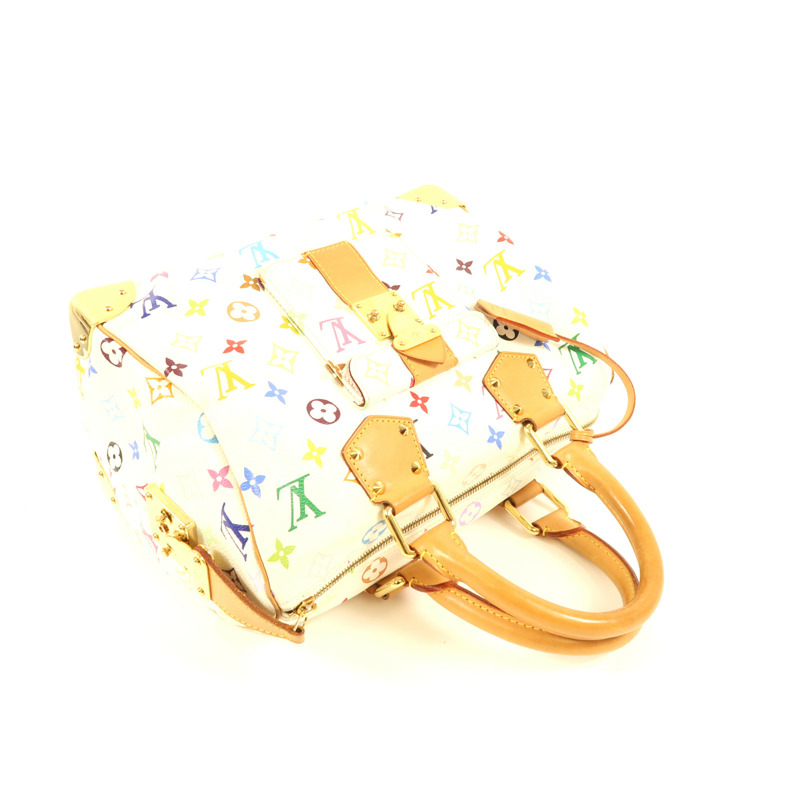 LOUIS VUITTON Monogram Multicolore Speedy 30金扣手挽袋-8