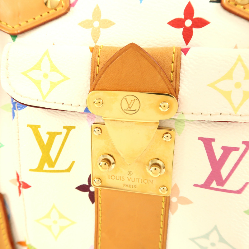 LOUIS VUITTON Monogram Multicolore Speedy 30金扣手挽袋-10