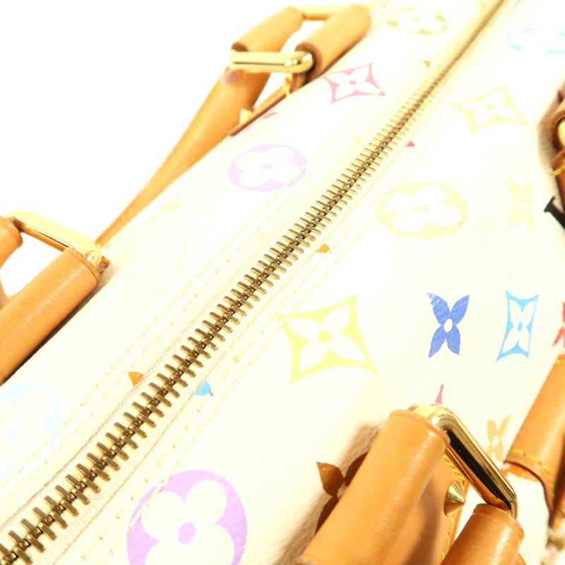 LOUIS VUITTON Monogram Multicolore Speedy 30金扣手挽袋-13