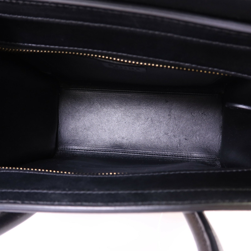 CELINE 牛皮皮革Nano Luggage金扣手挽肩背兩用袋-5