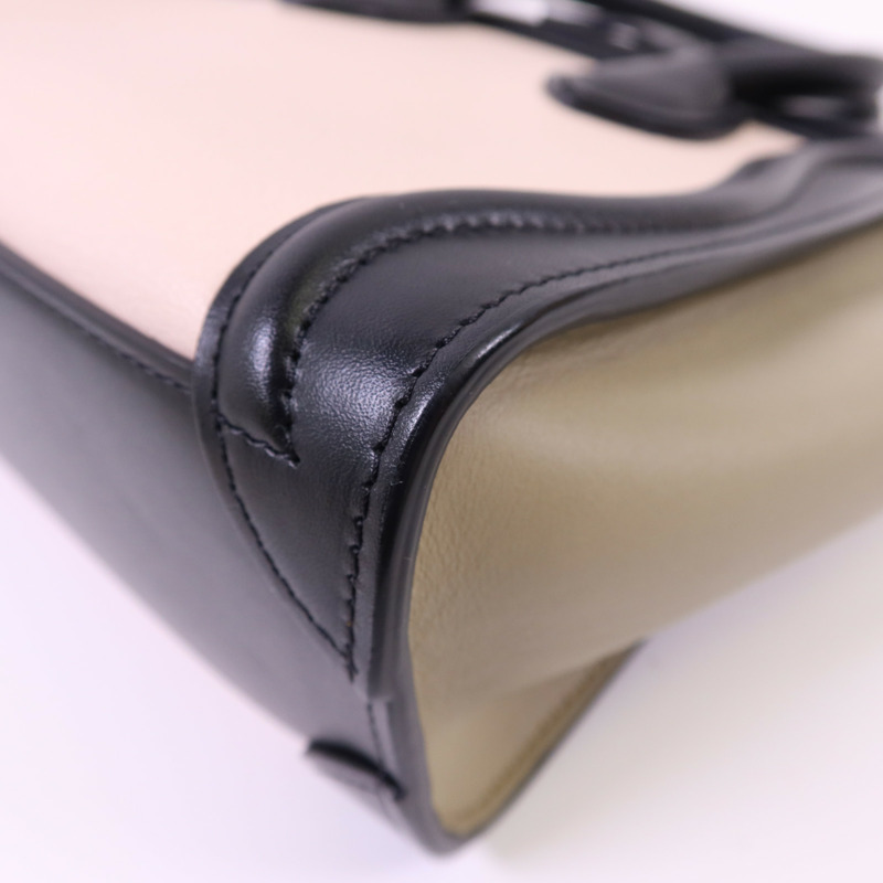 CELINE 牛皮皮革Nano Luggage金扣手挽肩背兩用袋-13