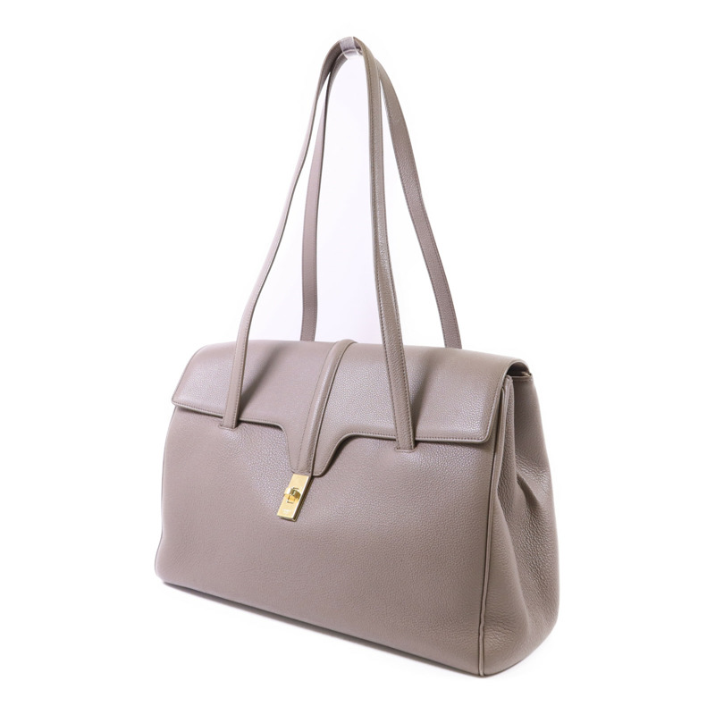 CELINE 牛皮皮革Soft 16金扣肩背袋-2