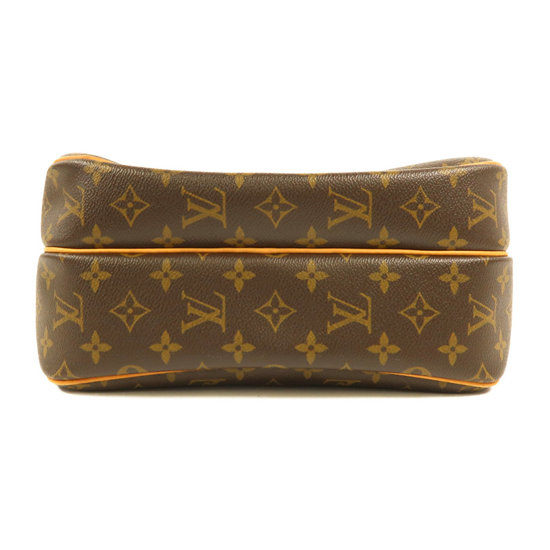 LOUIS VUITTON Monogram Reporter PM金扣肩背袋棕色-3