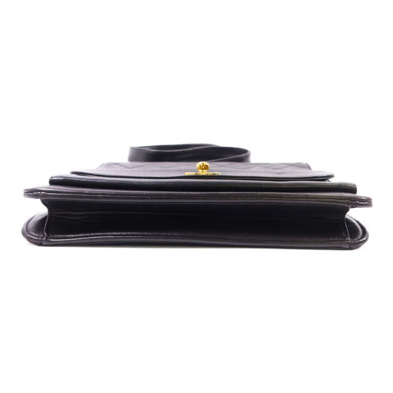 CHANEL 牛皮皮革Vintage Shoulder Bag金扣肩背袋-3