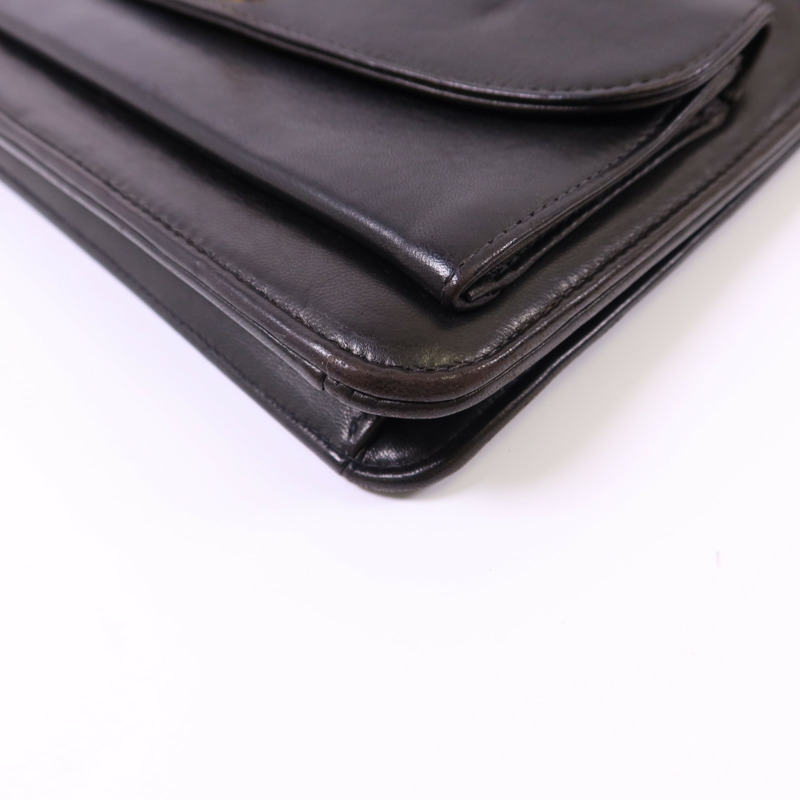 CHANEL 牛皮皮革Vintage Shoulder Bag金扣肩背袋-13