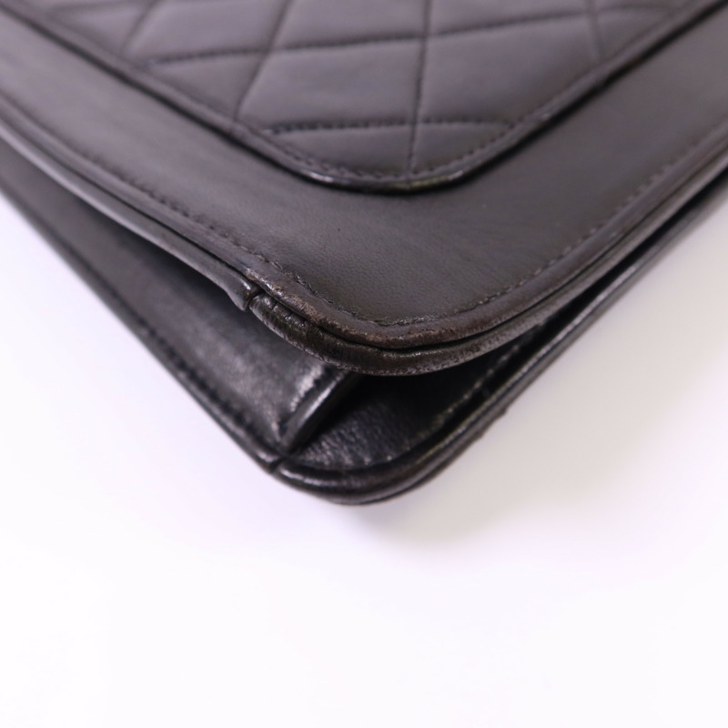 CHANEL 牛皮皮革Vintage Shoulder Bag金扣肩背袋-15