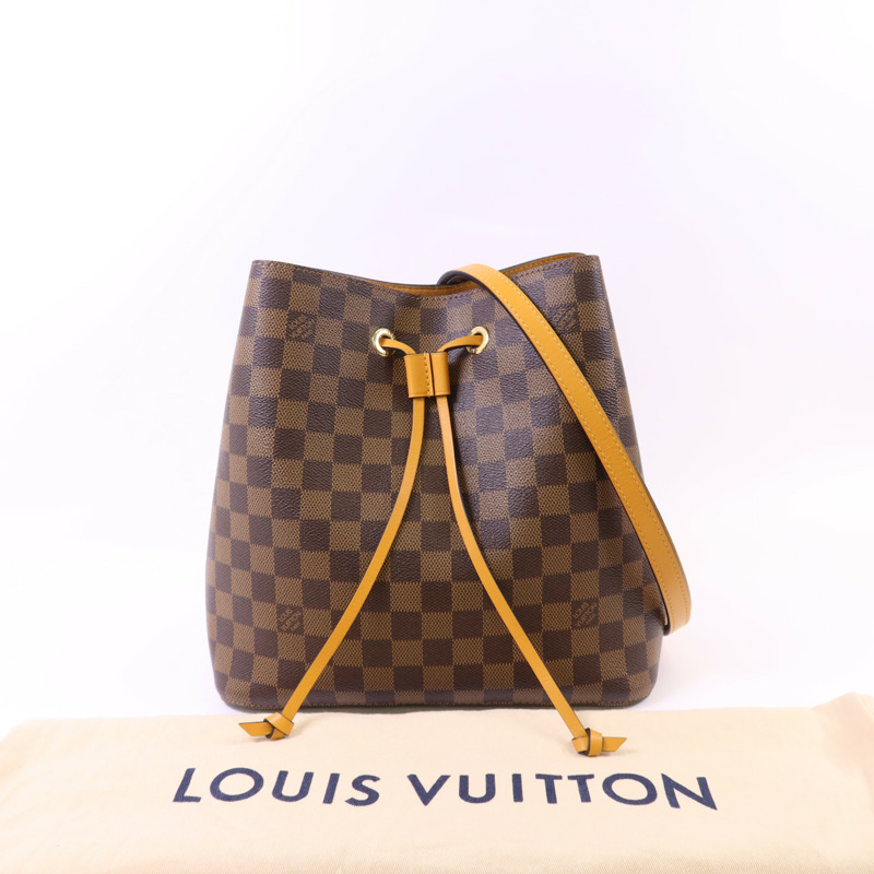 LOUIS VUITTON Damier NeoNoe金扣肩背袋-18