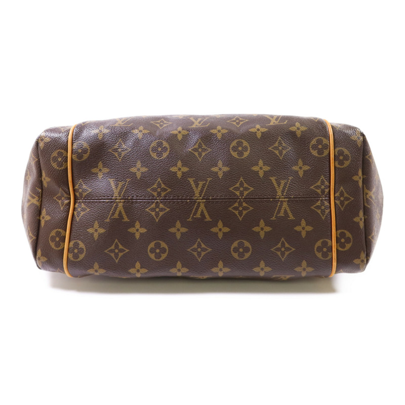 LOUIS VUITTON Monogram Totally MM金扣肩背袋棕色-3