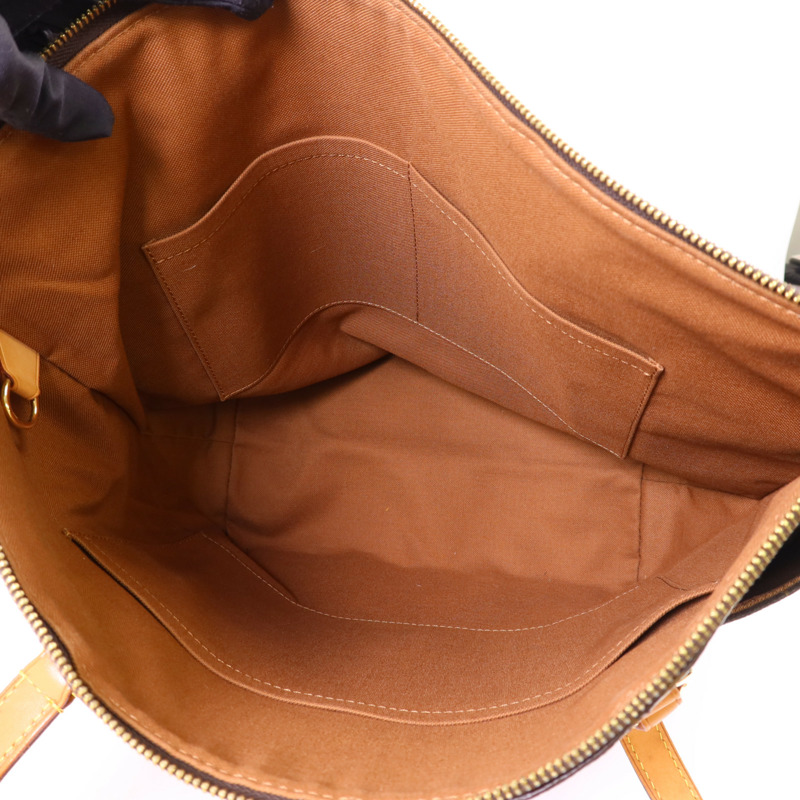 LOUIS VUITTON Monogram Totally MM金扣肩背袋棕色-5