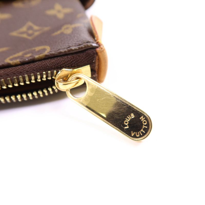 LOUIS VUITTON Monogram Totally MM金扣肩背袋棕色-8