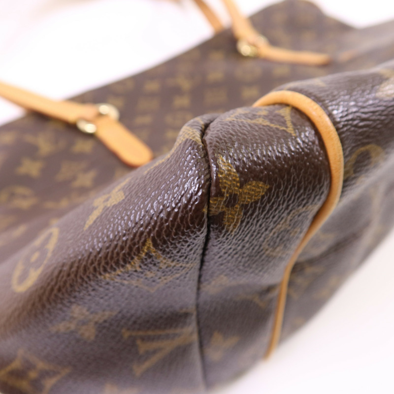 LOUIS VUITTON Monogram Totally MM金扣肩背袋棕色-11