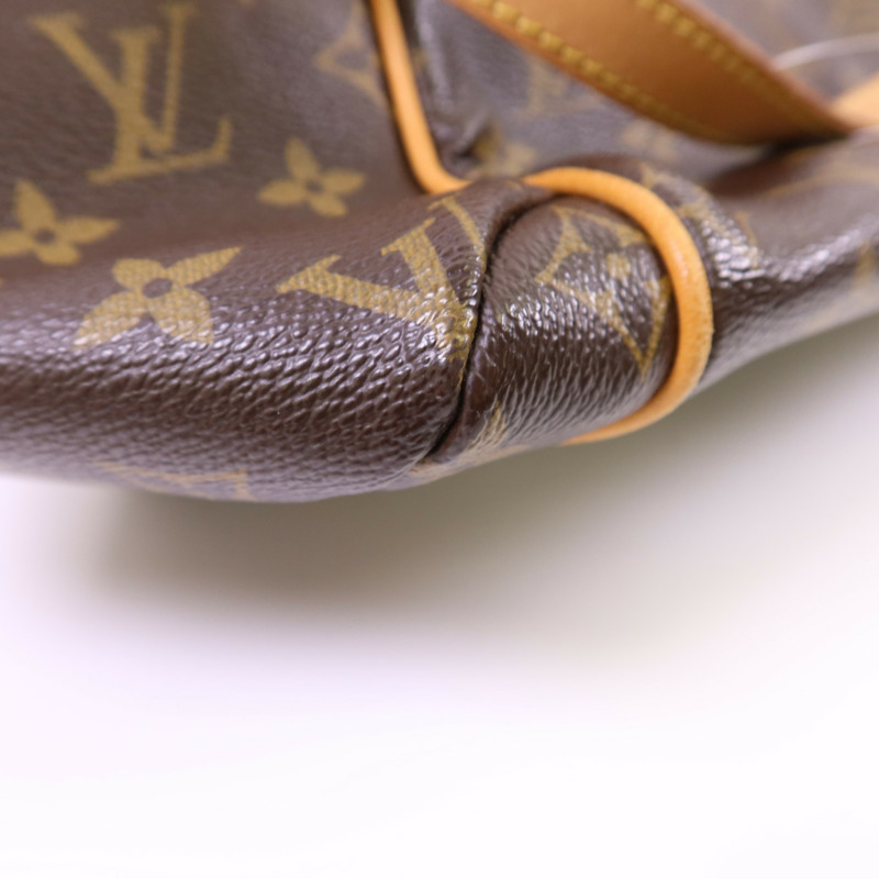 LOUIS VUITTON Monogram Totally MM金扣肩背袋棕色-13