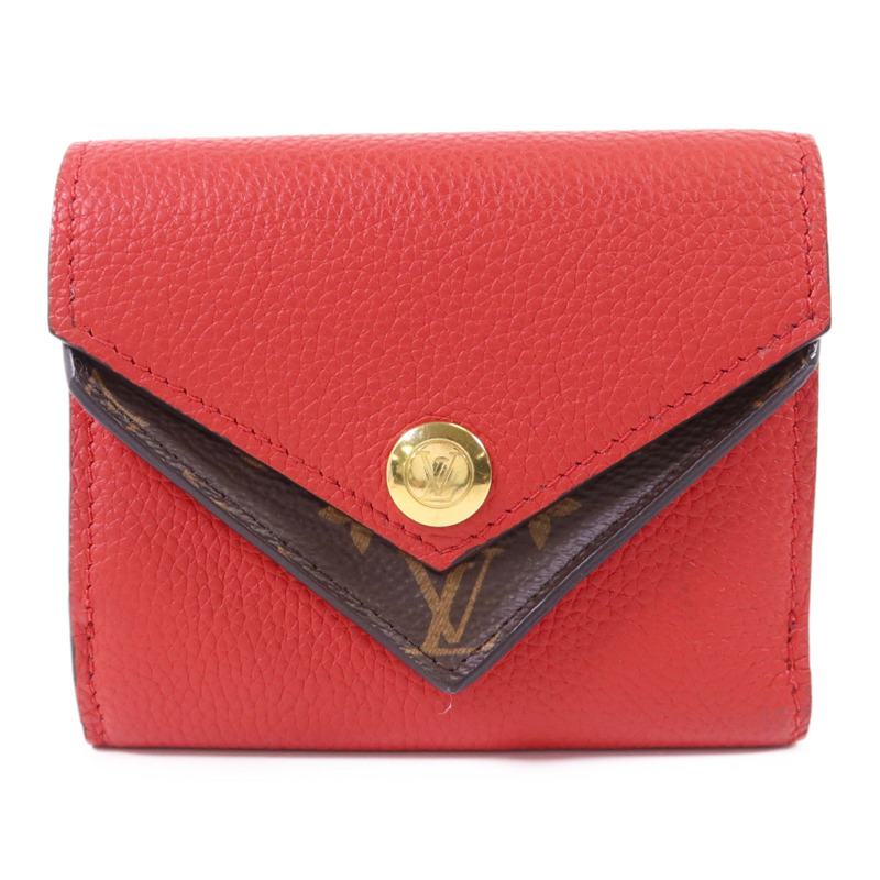 LOUIS VUITTON Monogram Double V Compact Wallet金扣錢包-0