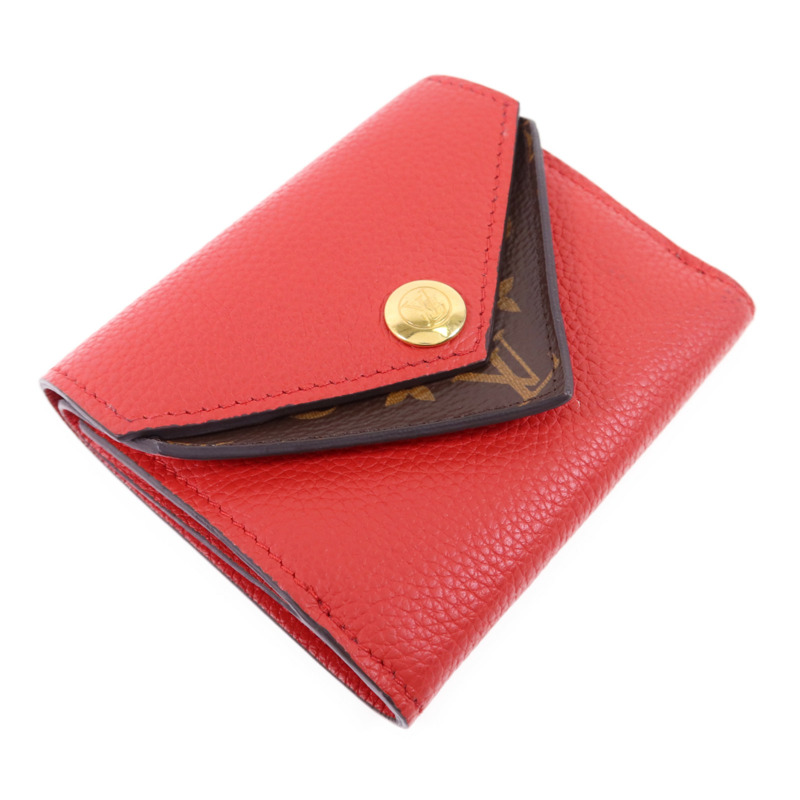 LOUIS VUITTON Monogram Double V Compact Wallet金扣錢包-2