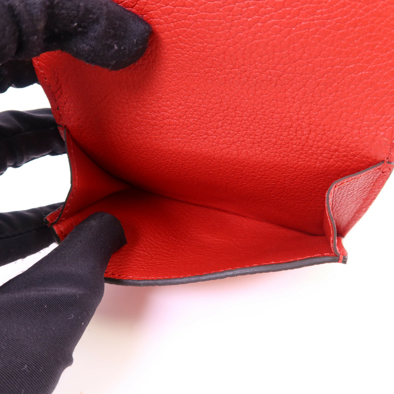 LOUIS VUITTON Monogram Double V Compact Wallet金扣錢包-5