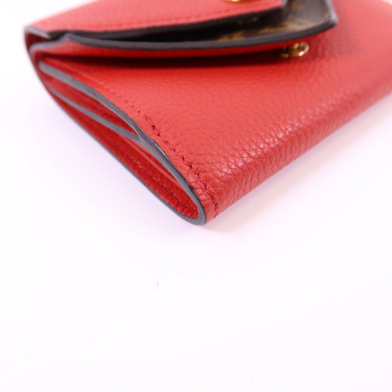 LOUIS VUITTON Monogram Double V Compact Wallet金扣錢包-10