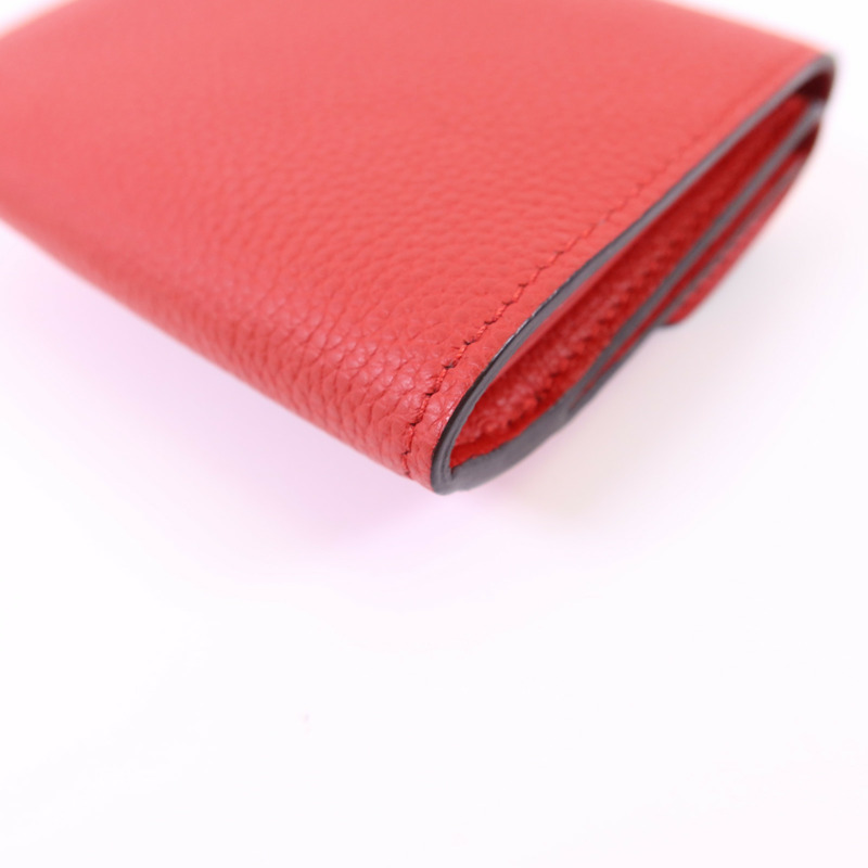 LOUIS VUITTON Monogram Double V Compact Wallet金扣錢包-11