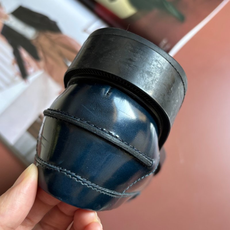 ::TOD'S:: T字鍊飾流蘇牛皮厚底樂福鞋 牛津鞋子 (藍色) 36號-22