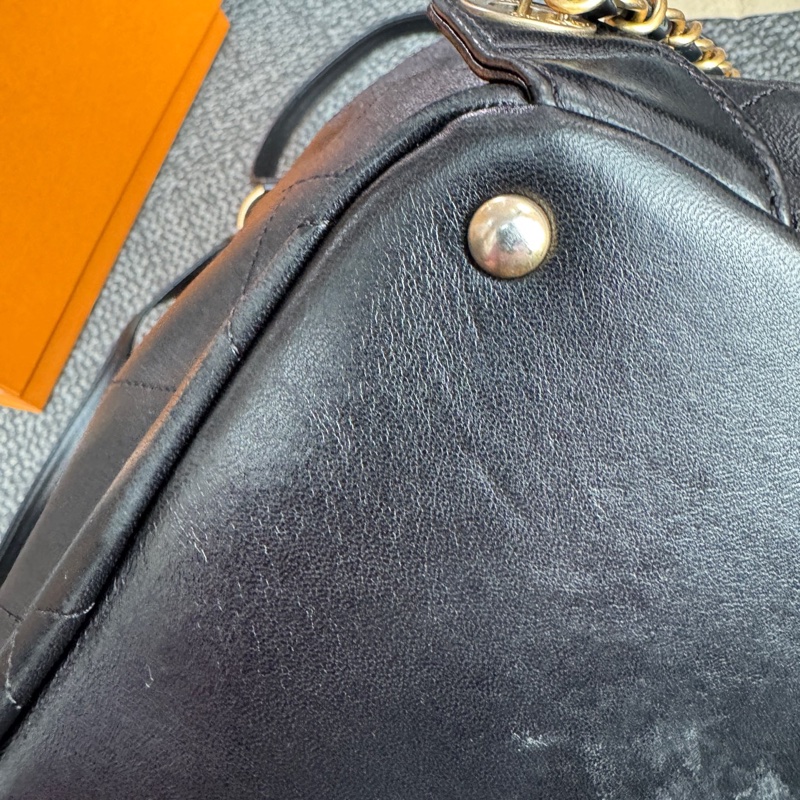 ✨Chanel 黑金羊皮後背包 有保卡🖤-18