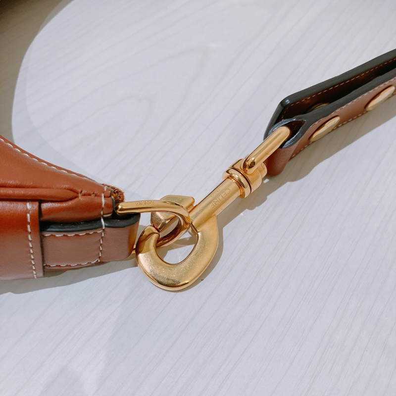 TK1890 Celine 塞琳 半月包 腋下包 棕色 光滑牛皮 Medium Ava Strap Shoulder Bag Brown Calfskin-10