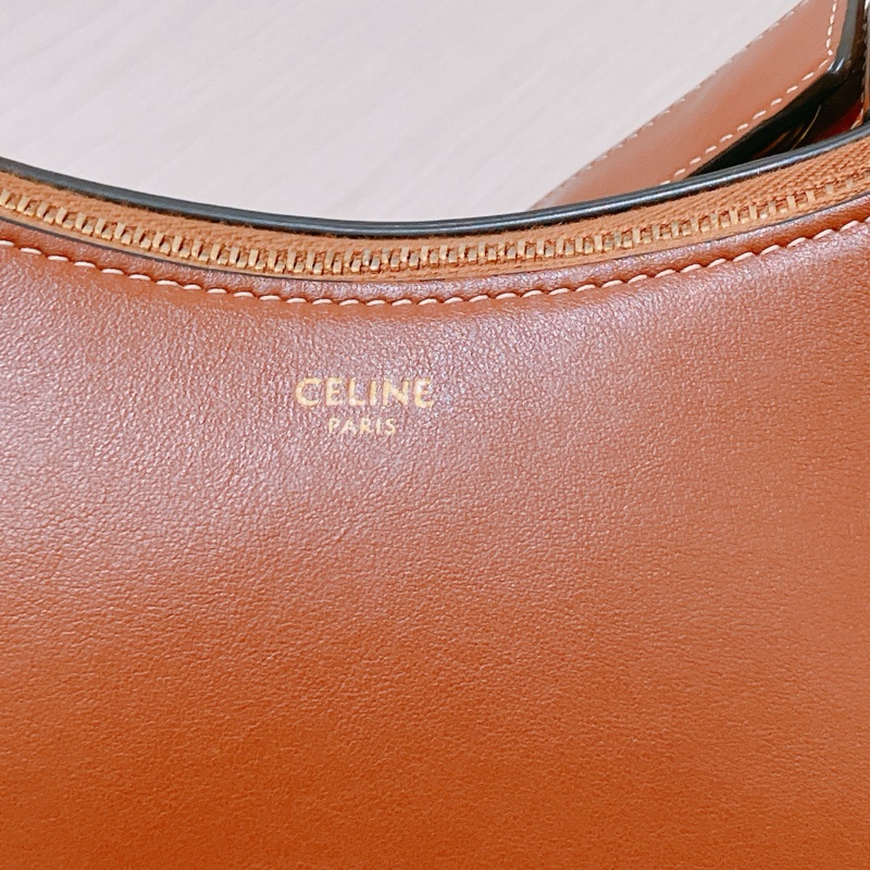 TK1890 Celine 塞琳 半月包 腋下包 棕色 光滑牛皮 Medium Ava Strap Shoulder Bag Brown Calfskin-13