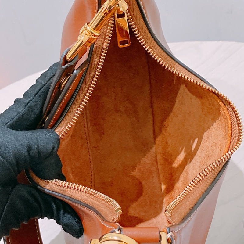 TK1890 Celine 塞琳 半月包 腋下包 棕色 光滑牛皮 Medium Ava Strap Shoulder Bag Brown Calfskin-15