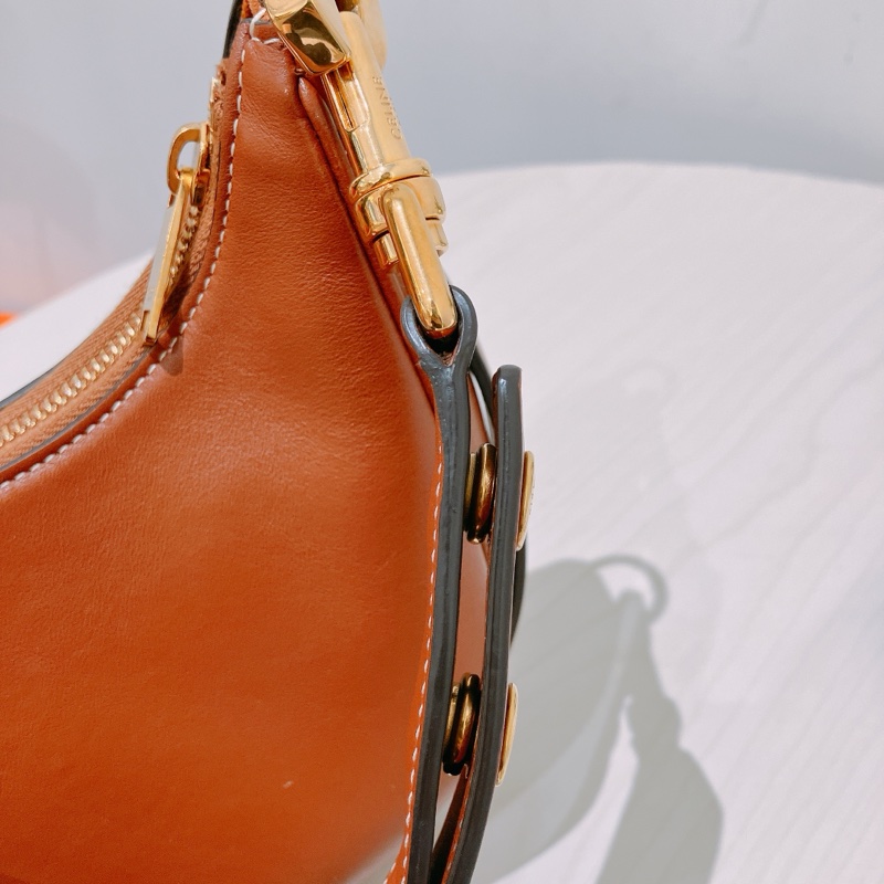 TK1890 Celine 塞琳 半月包 腋下包 棕色 光滑牛皮 Medium Ava Strap Shoulder Bag Brown Calfskin-16