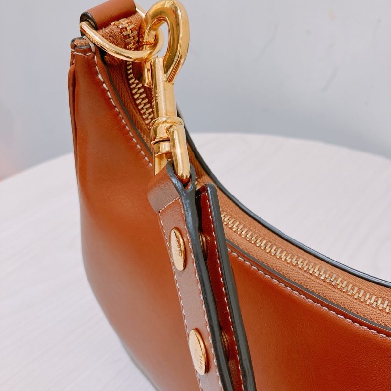 TK1890 Celine 塞琳 半月包 腋下包 棕色 光滑牛皮 Medium Ava Strap Shoulder Bag Brown Calfskin-17