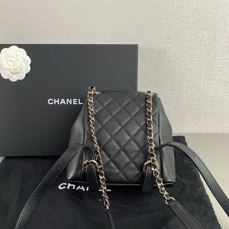✨Chanel duma 青蛙牛皮後背包 有購證 99新 晶片款🖤-5