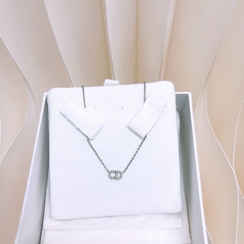 Dior clair d lune CD水鑽銀色項鍊