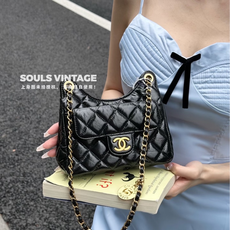 莉亞精品♡Chanel AS4323 天貓精靈小號 黑金 近新-1