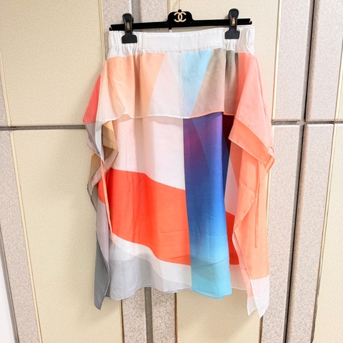 63）全新Issey Miyake三宅正品秀款美裙 2號