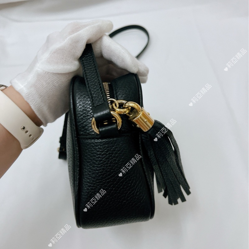 莉亞精品♡Gucci 308364 soho相機包 黑 二手-3
