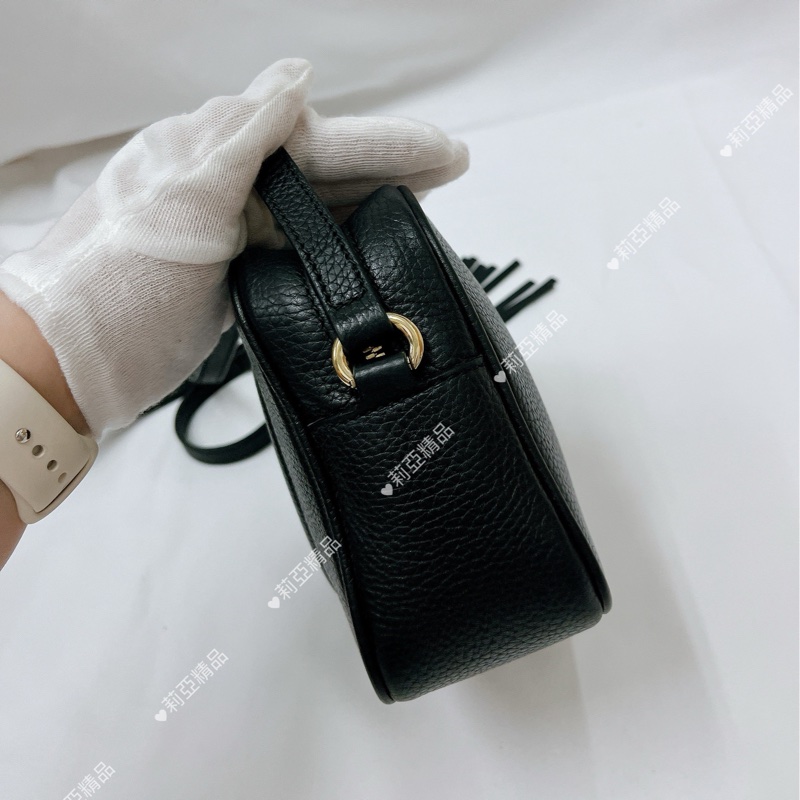 莉亞精品♡Gucci 308364 soho相機包 黑 二手-4