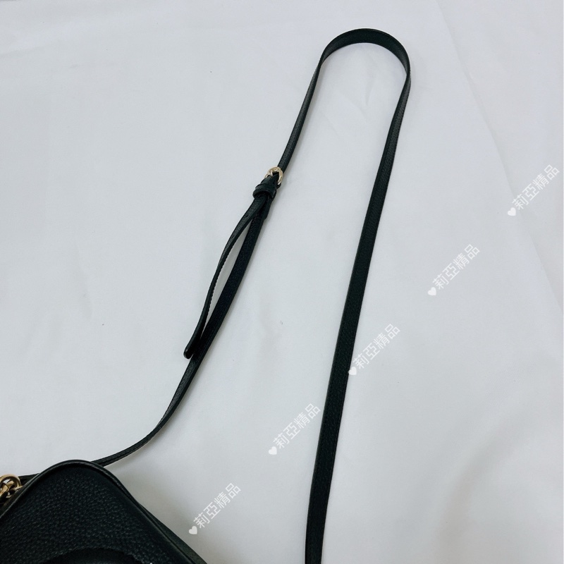 莉亞精品♡Gucci 308364 soho相機包 黑 二手-8