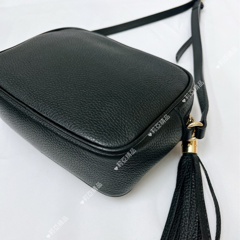 莉亞精品♡Gucci 308364 soho相機包 黑 二手-10