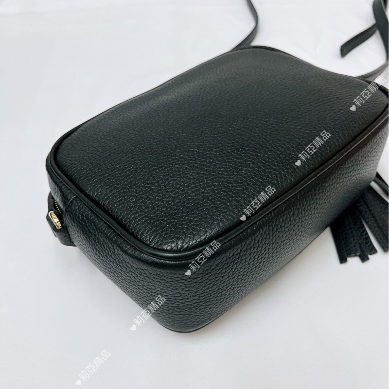 莉亞精品♡Gucci 308364 soho相機包 黑 二手-13