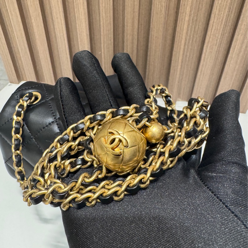 全新 Chanel 方胖子金球 Mini Square Gold Ball-5