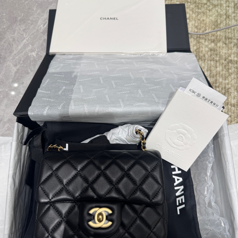 全新 Chanel 方胖子金球 Mini Square Gold Ball-6