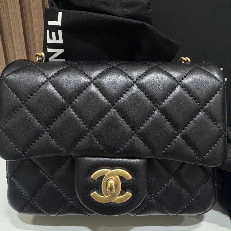 全新 Chanel 方胖子金球 Mini Square Gold Ball-8