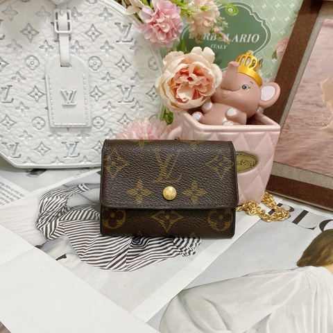 LV M61930 老花卡夾零錢包 🏅