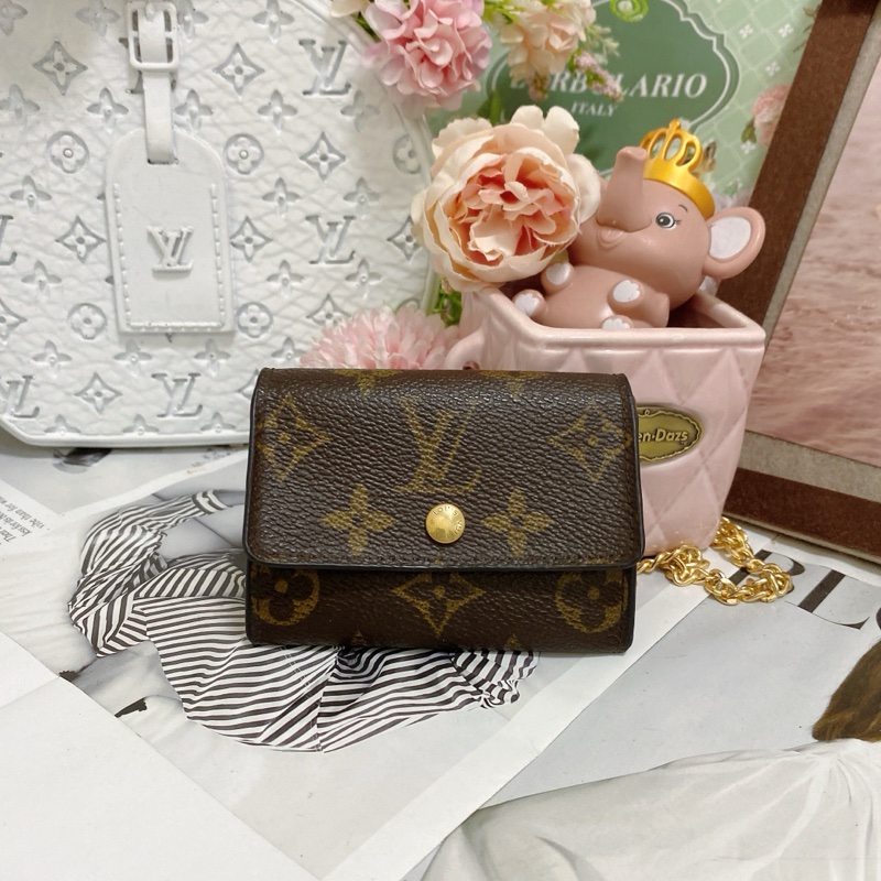 LV M61930 老花卡夾零錢包 🏅-1