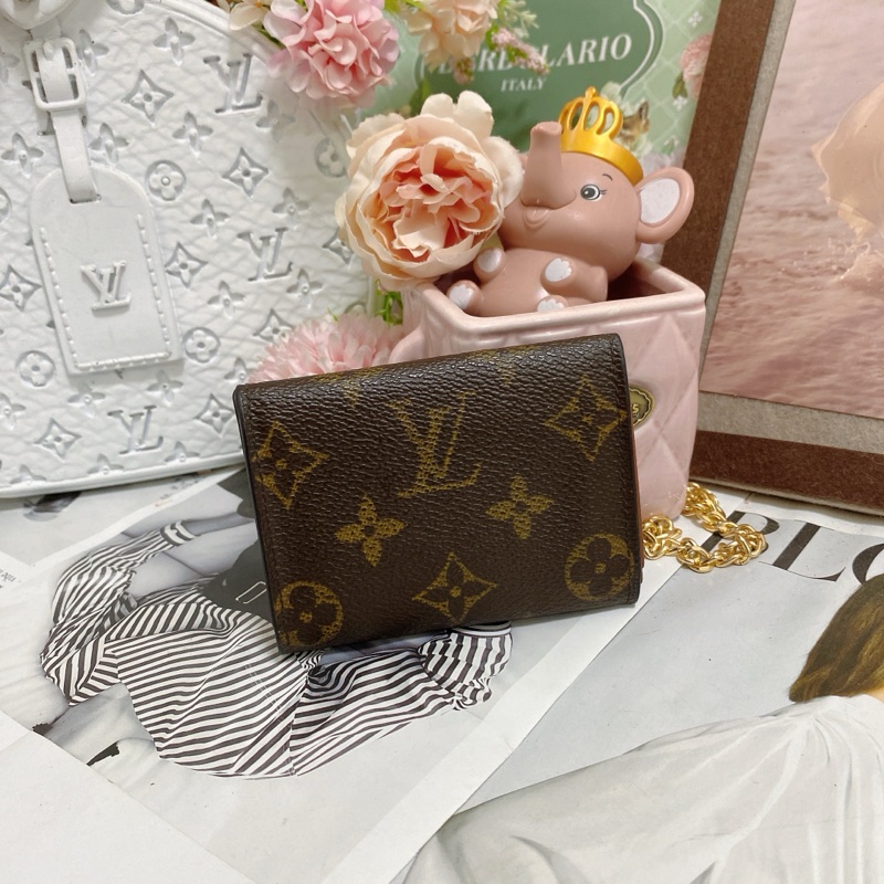 LV M61930 老花卡夾零錢包 🏅-7