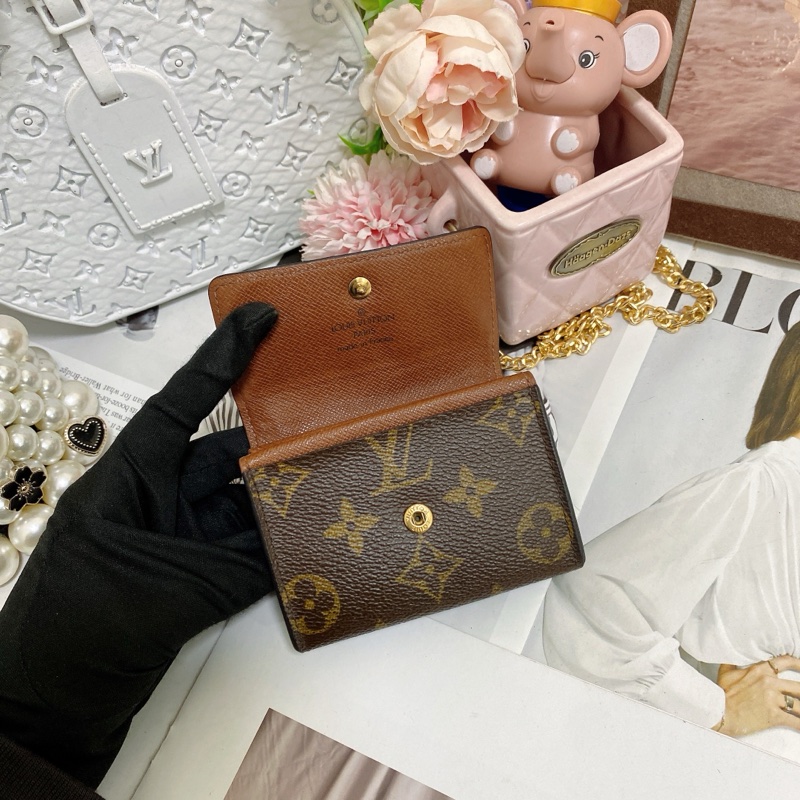 LV M61930 老花卡夾零錢包 🏅-11