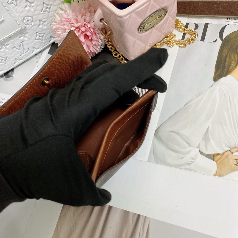 LV M61930 老花卡夾零錢包 🏅-15