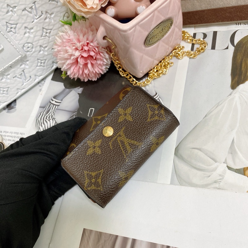 LV M61930 老花卡夾零錢包 🏅-21