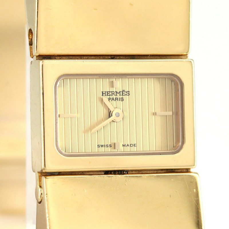 Hermès Roquet 琺瑯 GP LO1.201 石英腕錶-7