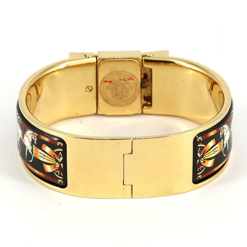 Hermès Roquet 琺瑯 GP LO1.201 石英腕錶-8